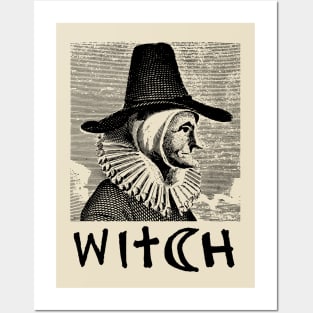 Witch Vintage Illustration / Wicca / Witchcraft / Pagan Posters and Art